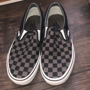 checked vans